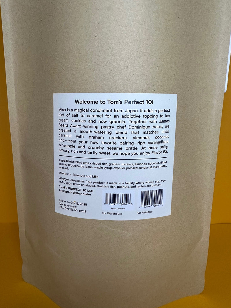 Miso Caramel Granola