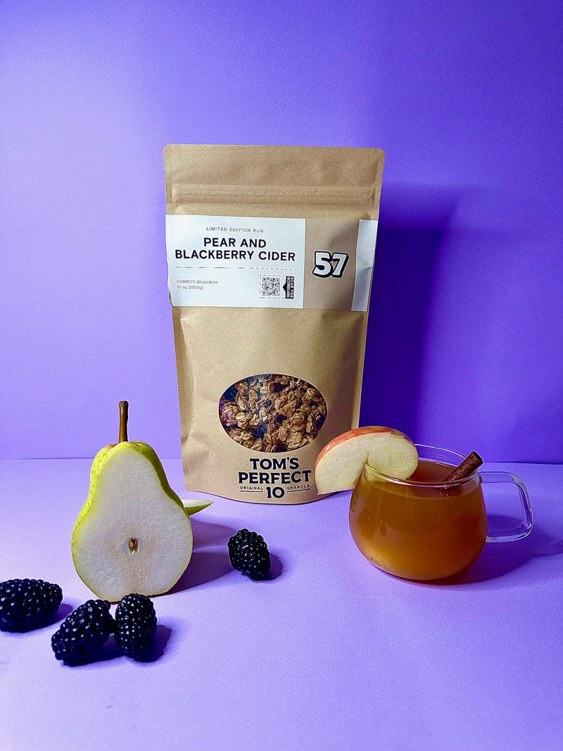Pear and Blackberry Cider Granola
